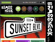 Tablet Screenshot of brassnecktheatre.com